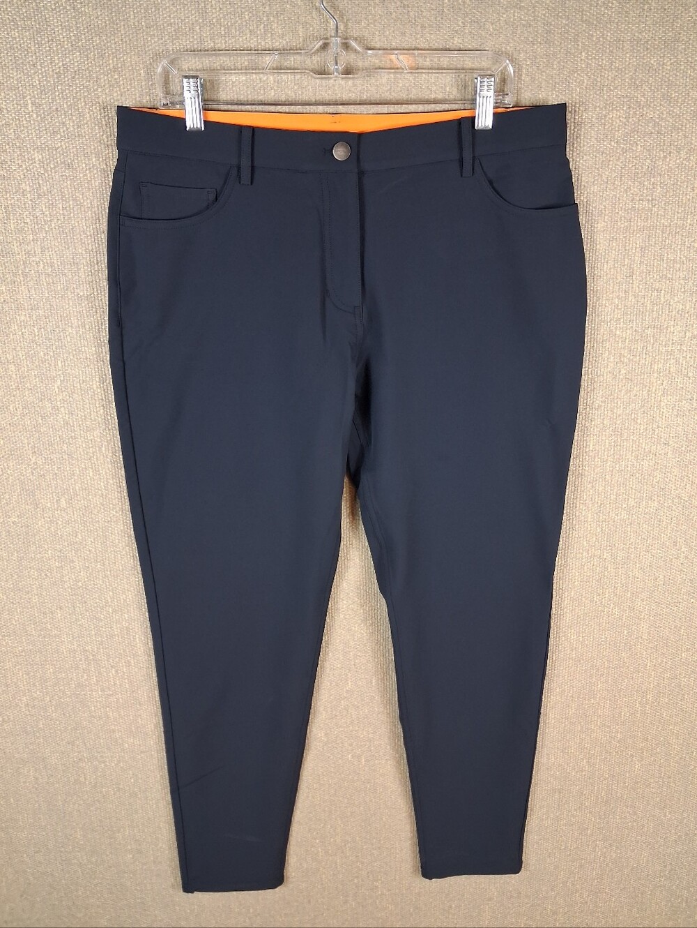 Macade Pants Mens 42R Navy Blue Slim-Fit Golf Tapered Performance 4 Way Stretch